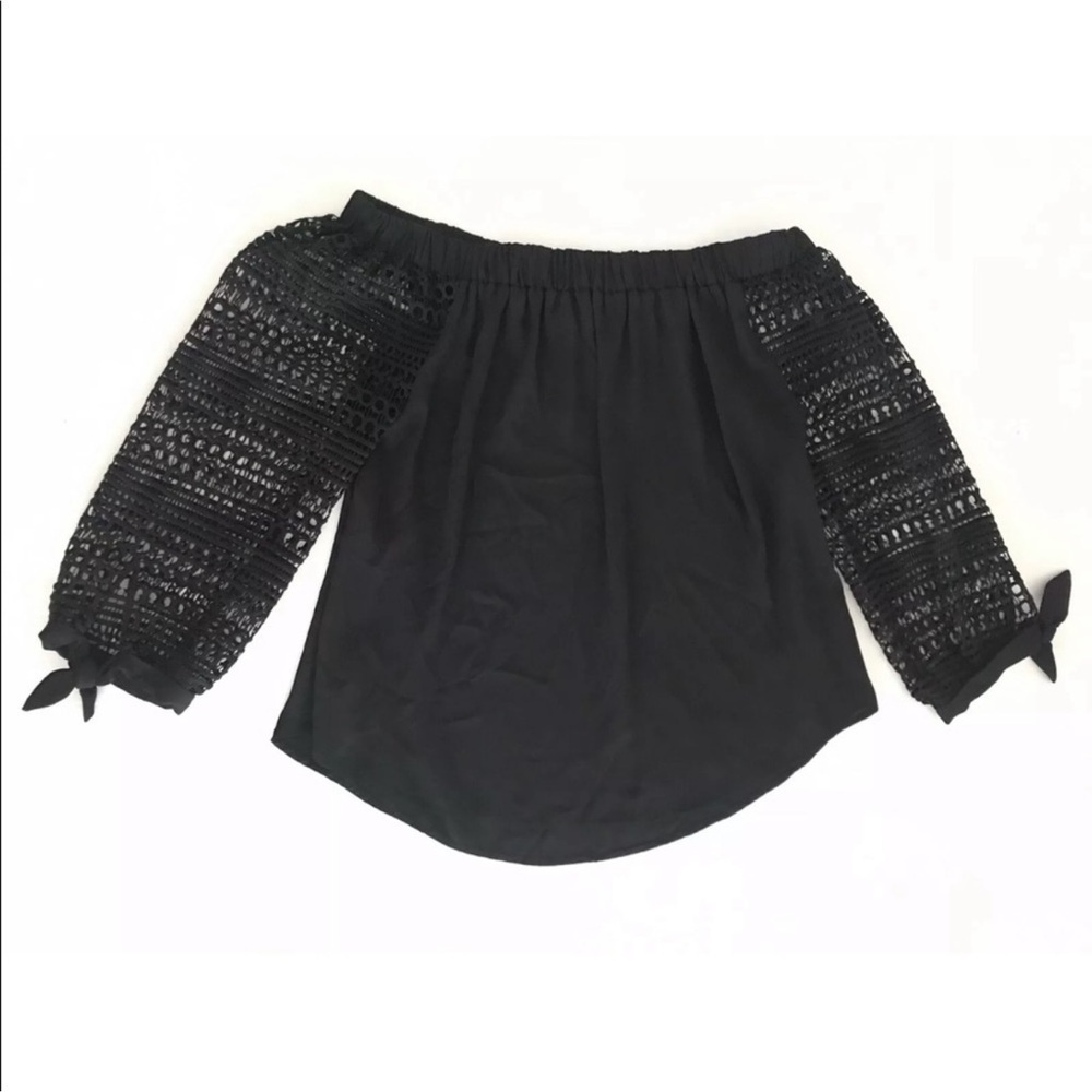 Express Black Off-Shoulder Blouse
